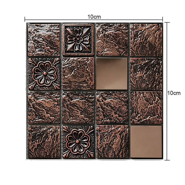 Tile Stickers Tile Picture Tile Tiles Imitation Sticker Mosaic Brown